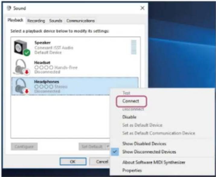 SONY WH-1000XM5 - Connexion à un ordinateur apparié (Windows 8.1) - 5