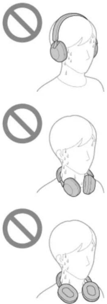 SONY WH-1000XM5 - À propos des performances d'étanchéité à l'eau du casque - 3