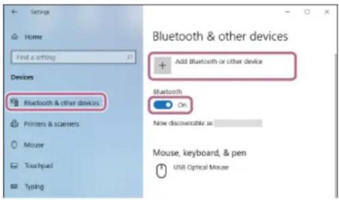 SONY WH-1000XM5 - Pour établir une connexion sans utiliser la fonction Swift Pair - 2