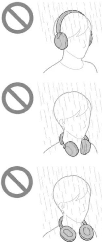 SONY WH-1000XM5 - À propos des performances d'étanchéité à l'eau du casque - 1