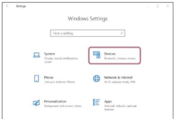 SONY LinkBuds S - Cliquez sur [Devices]. - 1