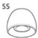 SONY LinkBuds S - Embouts d'oreillettes en caoutchouc de silicone hybride (SS/S/M/LL 2 de chaque) - 5