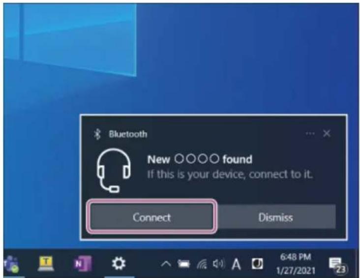 SONY LinkBuds S - Pour établir une connexion en utilisant la fonction Swift Pair - 1