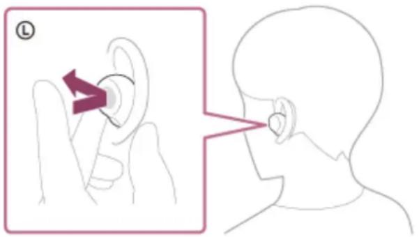 SONY LinkBuds S - Effleurez le capteur tactile de l'unité gauche pour modifier les réglages de la fonction antibruit. - 1