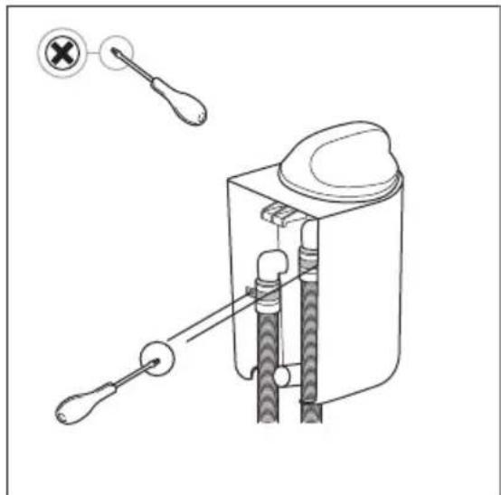 AEG E9WHMIC1 - Tighten the collars using the screwdriver. - 1