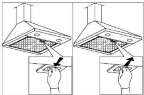 INVENTUM AKP6000ZWA - REMOVING THE GREASE FILTER - 1