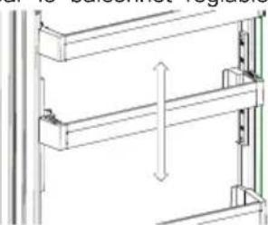 SHARP SJ-BB10DTXLF-EU - Balconnet réglable AdaptiLift (Dans certains modèles) - 2