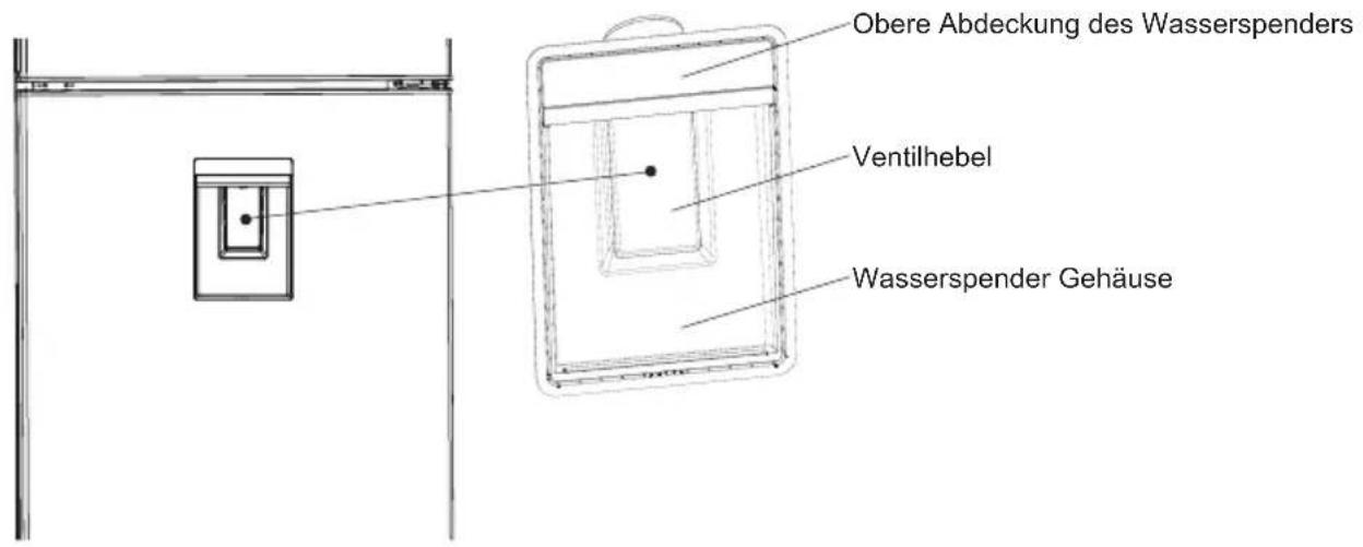 SHARP SJ-TA35CHDIE-EU - Vorderer Wasserspender Baugruppe - 1