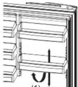 SHARP SJ-TA35CHDIE-EU - Balconnet réglabé AdaptiLift (Dans certains modèles) - 1