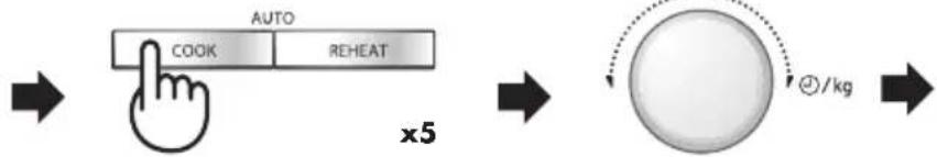 SHARP R941BKW - a) De ingestelde tijd veranderen voor de SENSOR, AARDAPPEL-en SNELSTART-functie: - 2