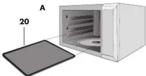 SHARP R941BKW - WAHLWEISES ZUBEHÖR BACKBLECH PSRA-A001URHO (x2): - 1