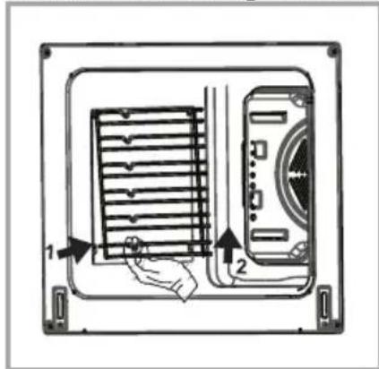SHARP K-62V19IM1-CH - Removal of wire shelf - 1