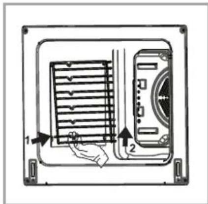 SHARP K-62V19IM1-CH - Rimozione dei supporti della griglia - 1
