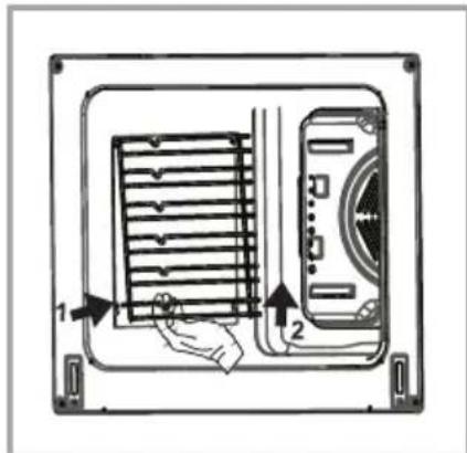 SHARP K-62V19IM1-CH - Entfernung des Gitterrosts - 1