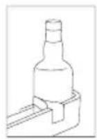 SHARP SJ-BF243M01X-EU - Bottle holder (In some models) - 2
