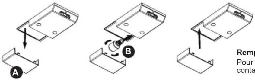 SHARP SJ-BB10IMXI2-EU - Remplacement de l'ampoule du réfrigérateur - 1