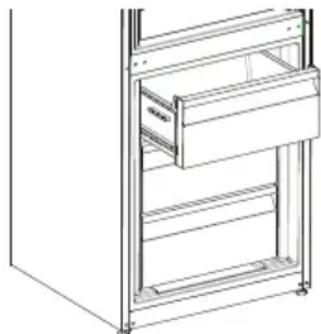 SHARP SJ-BA31IMXI2-EU - Para sacar el cajón del congelador: - 1