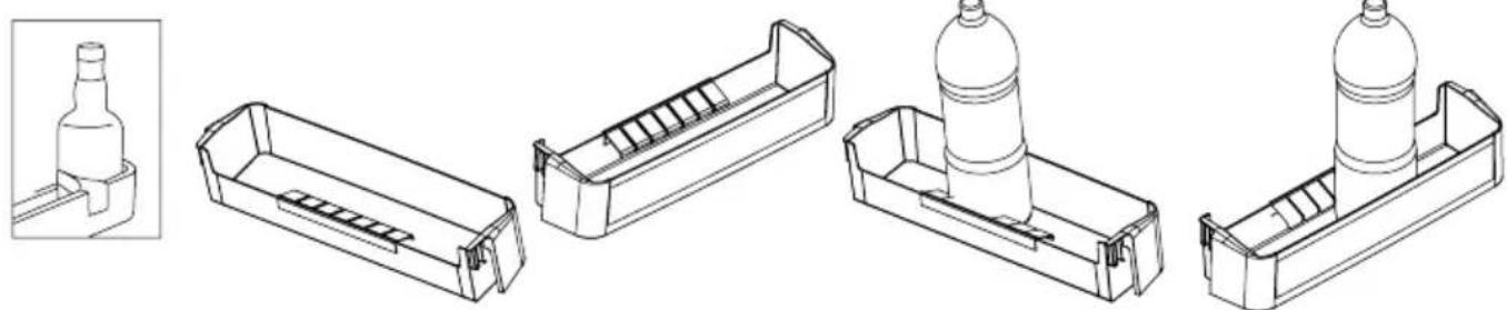 SHARP SJ-BA05DTXLF-EU - Flessenhouder (In sommige modellen) - 1