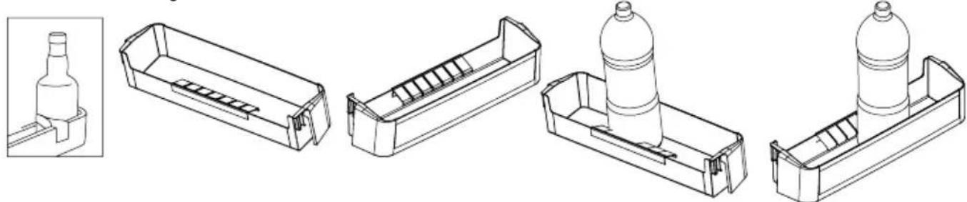 SHARP SJ-BA05DTXLF-EU - Flaskeholder (På visse modeller) - 1