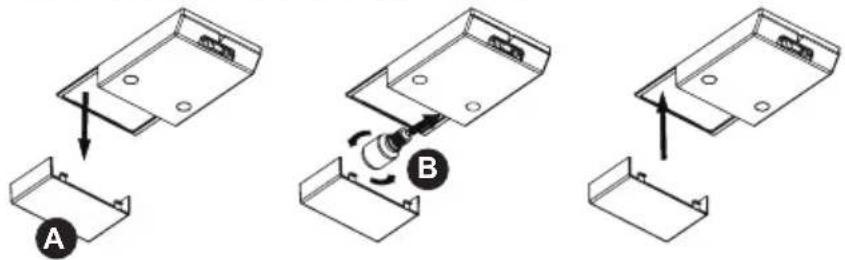 SHARP SJ-BB10IMXW2-EU - Mudança da lâmpada de iluminação interior - 1