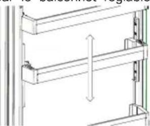 SHARP SJ-BB10IMXW2-EU - Balconnet réglable AdaptiLift (Dans certains modèles) - 2