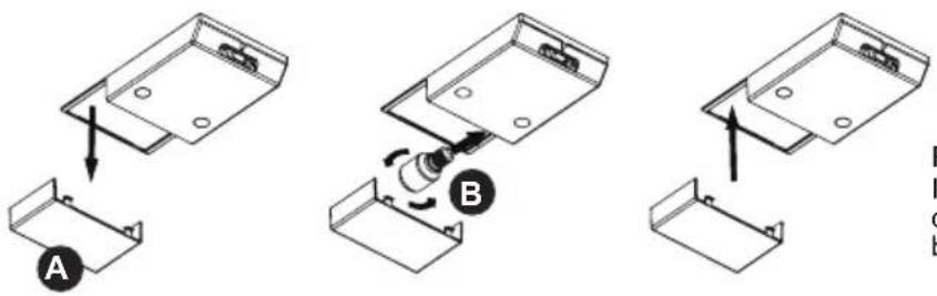 SHARP SJ-BB10IMXW2-EU - Replacing the light bulb - 1
