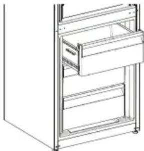 SHARP SJ-BA05DMXLF-EU - Para sacar el cajón del congelador: - 1