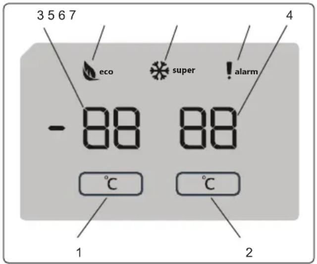 SHARP SJ-BA05DMXLF-EU - Displei ja juhtpaneel - 1