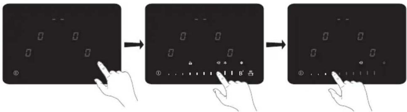 Atag BIH08571EV - Einstellen der Lautstärke des akustischen Signals - 1