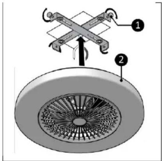 Eurom Ceiling Fan LRC - WARNING - 3
