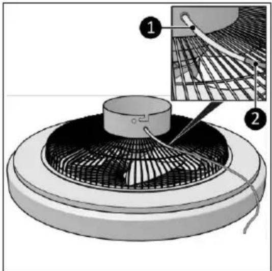 Eurom Ceiling Fan LRC - WARNING - 1