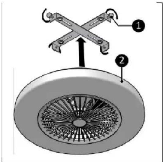 Eurom Ceiling Fan LRC - WAARSCHUWING - 2