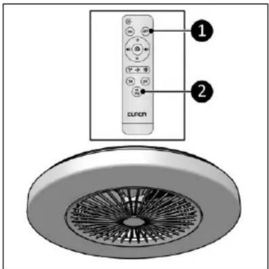 Eurom Ceiling Fan LRC - Turn off the fan - 2