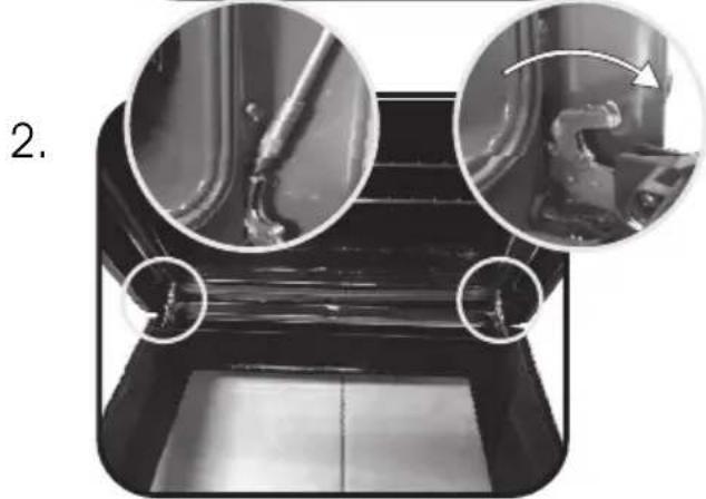CANDY FCT200N/E - RETRAIT ET NETTOYAGE DES VITRES - 3