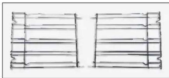 CANDY FCT200N/E - Seitliche Draht Gitter - 1
