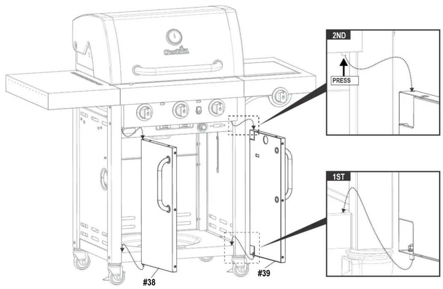 Char-Broil Professional Line - WARNING - 22