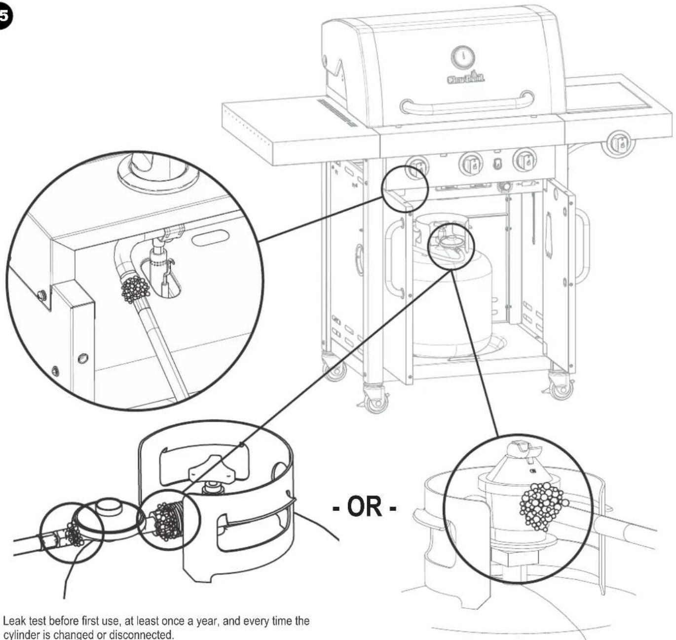 Char-Broil Professional Line - WARNING - 25