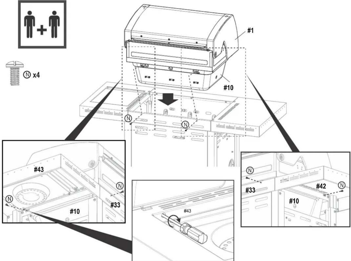 Char-Broil Professional Line - ASSEMBLY - 20