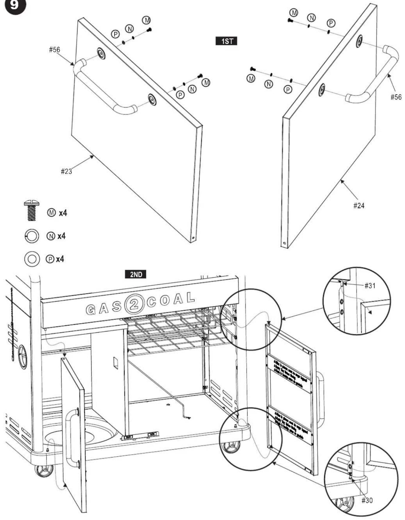 Char-Broil Gas2Coal 2.0 Line - PARTS DIAGRAM - 11