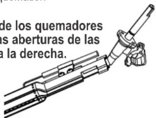 Char-Broil Gas2Coal 2.0 Line - Acople correcto quemador a válvula - 1