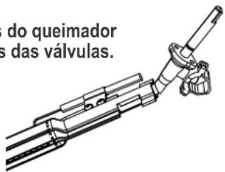 Char-Broil Gas2Coal 2.0 Line - Encaixe corretovalve Válvula-Queimador - 1