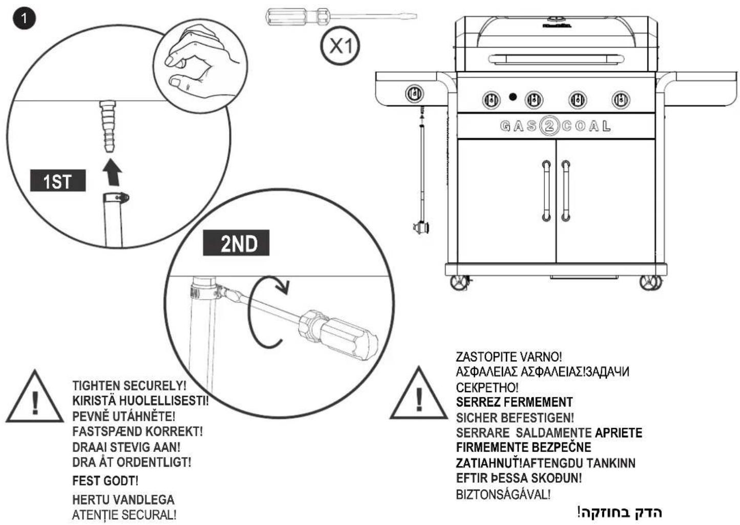Char-Broil Gas2Coal 2.0 Line - PERSOANA CARE INSTALEAZĂ/ASAMBLEAZĂ: - 1