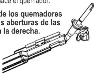 Char-Broil Performance PRO Line - Acople correcto quemador a válvula - 1