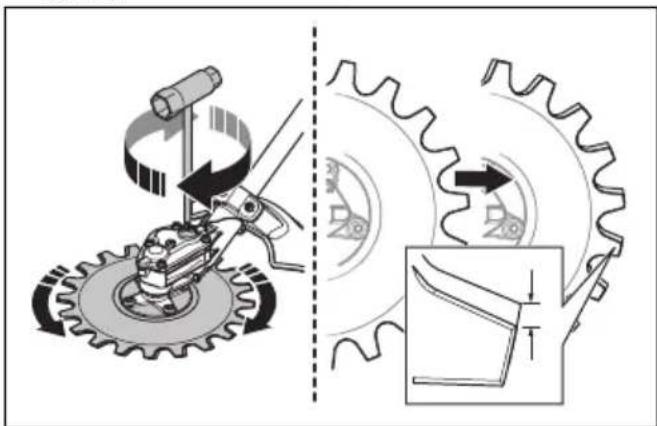 HUSQVARNA RA850 - Slik filer du skivene - 2