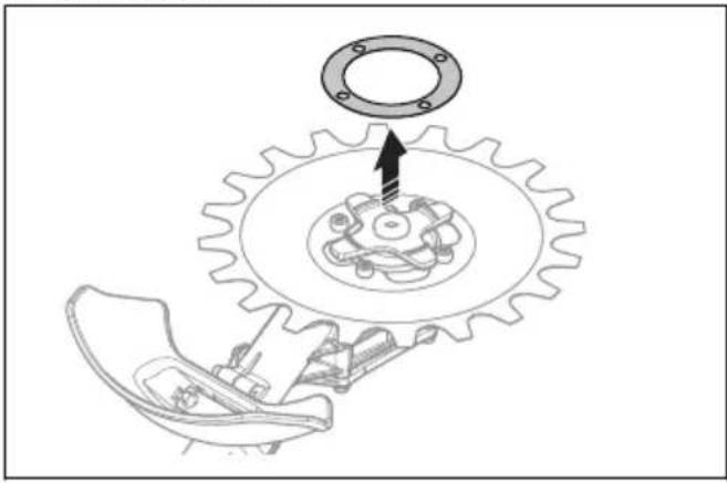HUSQVARNA RA850 - To adjust the clearance between the blades - 2