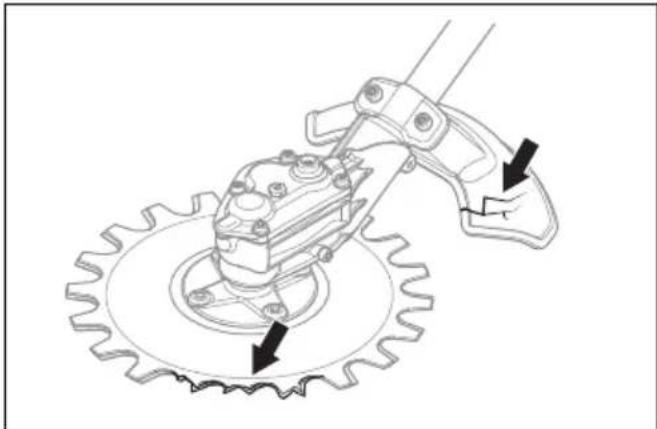 HUSQVARNA RA850 - Terälaitteen ja sen suojuksen tarkistaminen - 4