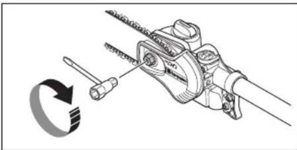 HUSQVARNA Madsaw 525DEPS - To tension the chain - 4