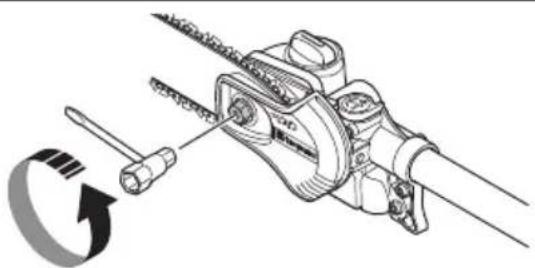 HUSQVARNA Madsaw 525DEPS - To tension the chain - 2