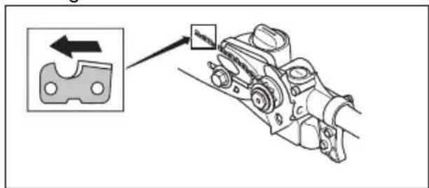 HUSQVARNA Madsaw 525DEPS - To assemble the bar and chain - 1