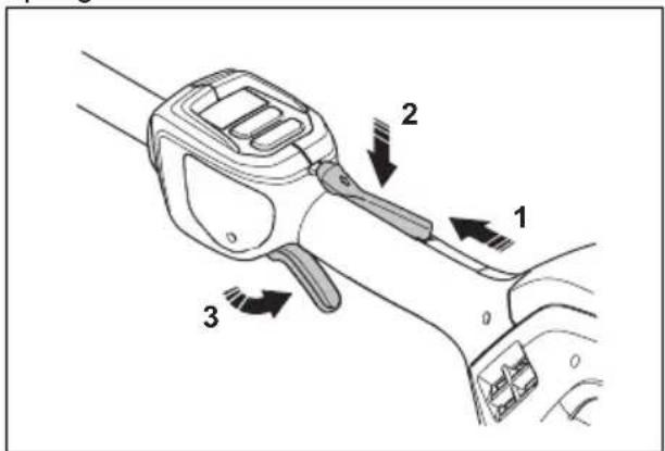 HUSQVARNA Madsaw 525DEPS - To do a check of the power trigger lockout - 1